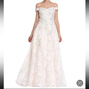 NWT Baby Pink Romance Couture Ball Gown Dress US 4